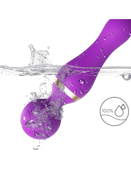 ARMONY FREEZA MASAJEADOR VIBRADOR CABEZA FLEXIBLE VIOLETA