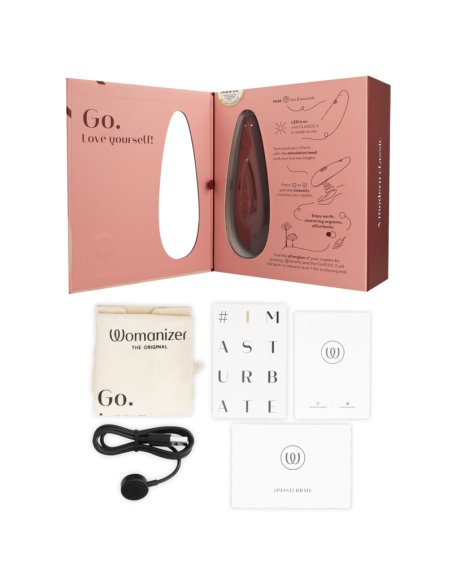 WOMANIZER CLASSIC 2 ESTIMULADOR DE CLITORIS BURDEOS