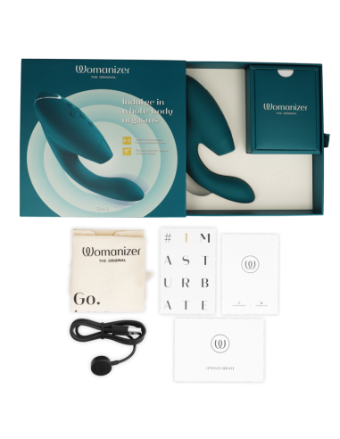 WOMANIZER DUO 2 ESTIMULADOR AZUL PETROLEO