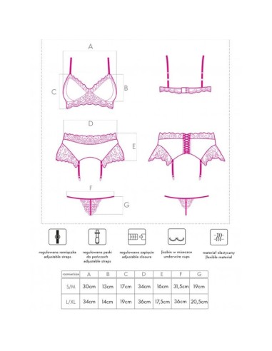 LIVCO CORSETTI FASHION NAHIR LC 20214 SUJETADOR PANTY LIGUERO S M