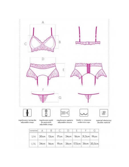 LIVCO CORSETTI FASHION NAHIR LC 20214 SUJETADOR PANTY LIGUERO S M