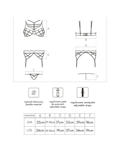 LIVCO CORSETTI FASHION SOLEDAD LC 20217 SUJETADOR PANTY LIGUERO S M