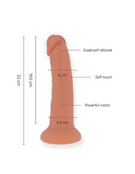 ONINDER LARGE BOGOTA DILDO VIBRADOR 9 VELOCIDADES NATURAL 22 CM O 45 CM APP GRATUITA