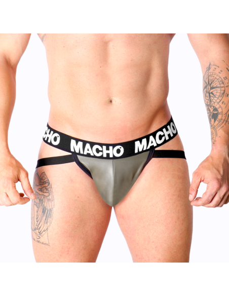 MACHO MX27GR JOCK CUERO GRIS BEIGE S