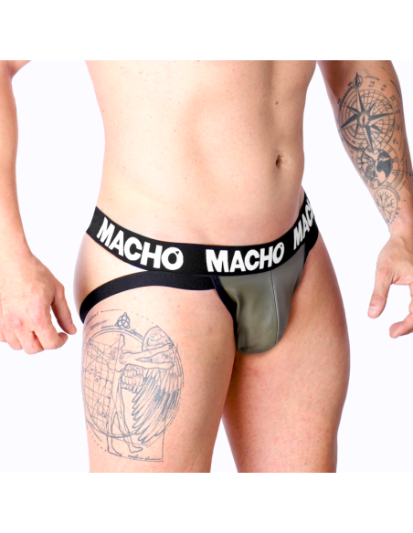 MACHO MX27GR JOCK CUERO GRIS BEIGE S