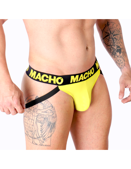 MACHO MX25A JOCK LYCRA AMARILLO S MACHO MX25A JOCK LYCRA AMARILLO S