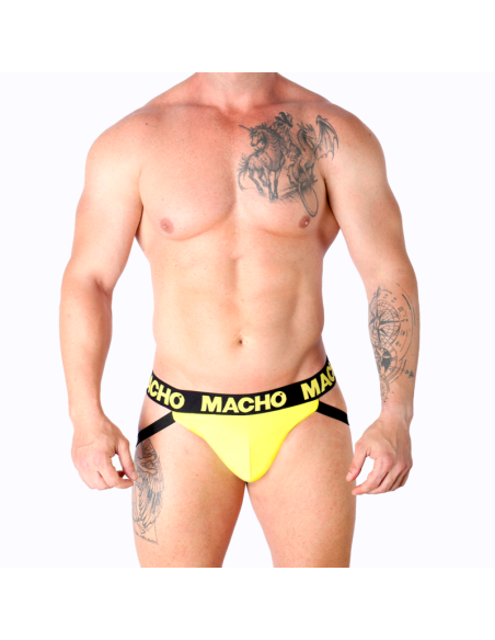 MACHO MX25A JOCK LYCRA AMARILLO S MACHO MX25A JOCK LYCRA AMARILLO S
