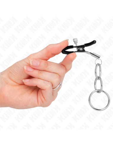 KINK PINZAS PARA PEZONES CON 3 AROS 6 CM