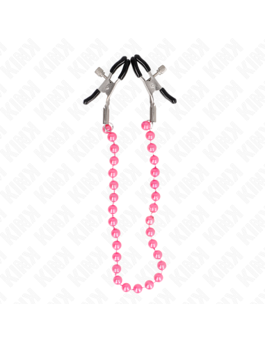 KINK PINZAS PARA PEZONES CON CADENA DE BOLAS VIOLETA 30 CM