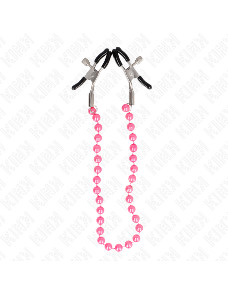KINK PINZAS PARA PEZONES CON CADENA DE BOLAS VIOLETA 30 CM