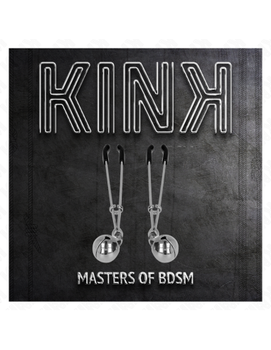 KINK PINZAS PARA PEZONES FINA CON CASCABEL PLATEADO 7 CM