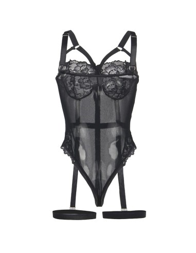 SUBBLIME TEDDY CON LIGUERO DETALLE TIRAS PECHO NEGRO S M