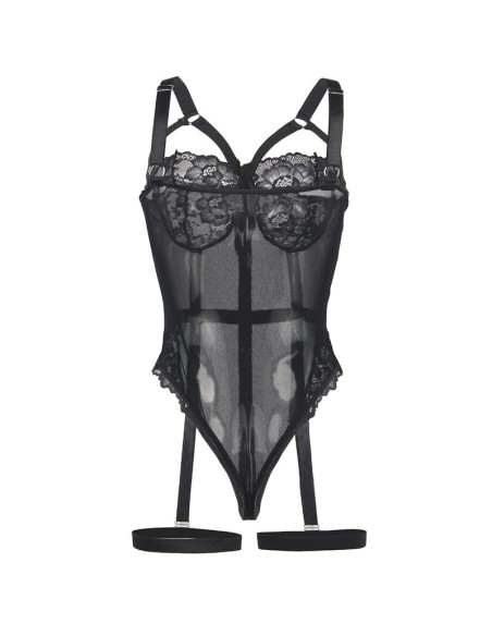 SUBBLIME TEDDY CON LIGUERO DETALLE TIRAS PECHO NEGRO S M