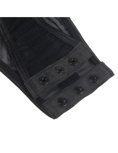SUBBLIME TEDDY CON LIGUERO DETALLE TIRAS PECHO NEGRO S M