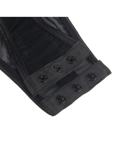 SUBBLIME TEDDY CON LIGUERO DETALLE TIRAS PECHO NEGRO S M