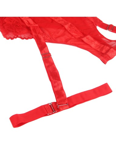 SUBBLIME TEDDY CON LIGUERO DETALLE TIRAS PECHO ROJO S M
