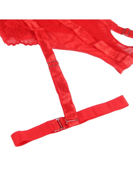 SUBBLIME TEDDY CON LIGUERO DETALLE TIRAS PECHO ROJO S M
