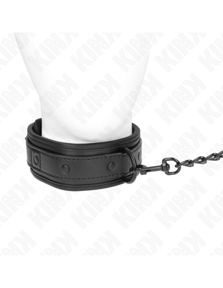 KINK COLLAR CON CORREA 78 CM BONDAGE DE NEOPRENO MODELO 2 AJUSTABLE 375 X 495 CM