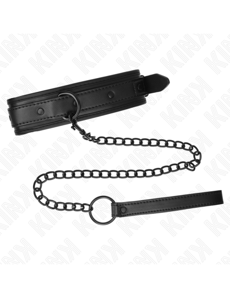 KINK COLLAR CON CORREA 78 CM BONDAGE DE NEOPRENO MODELO 2 AJUSTABLE 375 X 495 CM