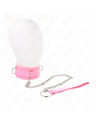 KINK COLLAR CON CORREA 65 CM CON RESTRICCIONES ROSA AJUSTABLE 36 42 CM X 55 CM