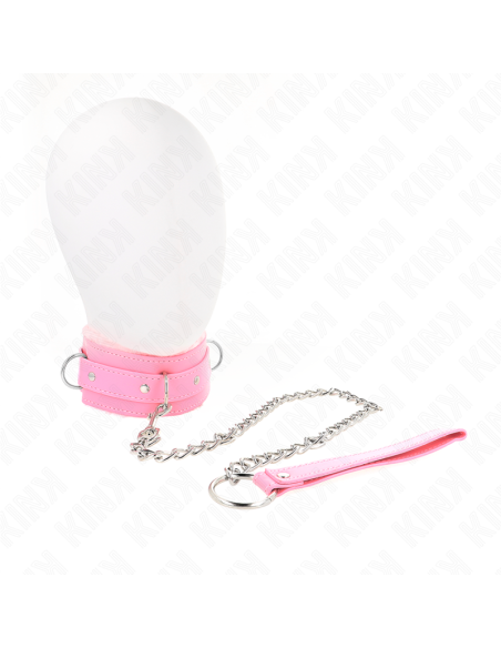 KINK COLLAR CON CORREA 65 CM CON RESTRICCIONES ROSA AJUSTABLE 36 42 CM X 55 CM