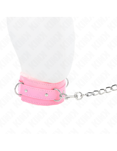 KINK COLLAR CON CORREA 65 CM CON RESTRICCIONES ROSA AJUSTABLE 36 42 CM X 55 CM