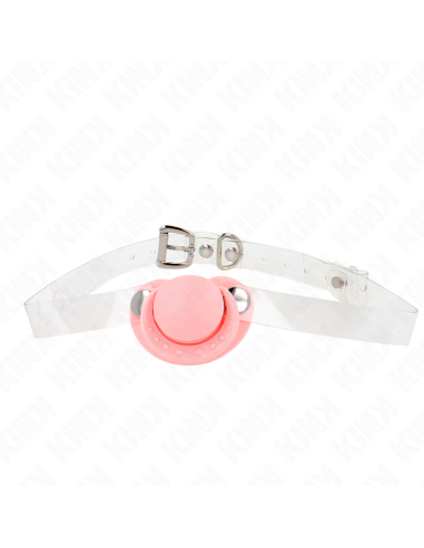 KINK MORDAZA FORMA CHUPETE 55 x 4 CM ROSA AJUSTABLE 43 60 CM