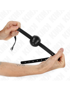 KINK MORDAZA DE BOLA 45 CM TRANSPIRABLE SIMPLICITY NEGRO 62 x 15 CM