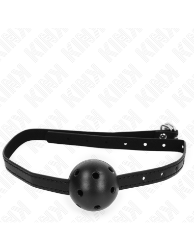 KINK MORDAZA DE BOLA 45 CM TRANSPIRABLE SIMPLICITY NEGRO 62 x 15 CM