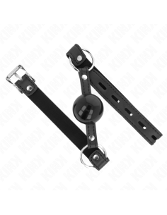 KINK MORDAZA DE BOLA 4 CM TPE CON CANDADO NEGRO 60 x 2 CM 2