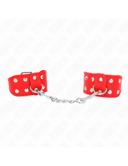 KINK MUAEQUERAS CON DOBLE LANEA DE TACHUELAS AJUSTABLE ROJO