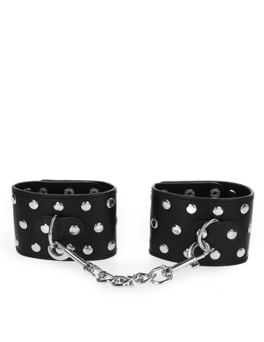 KINK MUAEQUERAS CON CIERRE A PRESIAN LLENO DE TACHUELAS AJUSTABLE NEGRO 19 24 CM X 55 CM