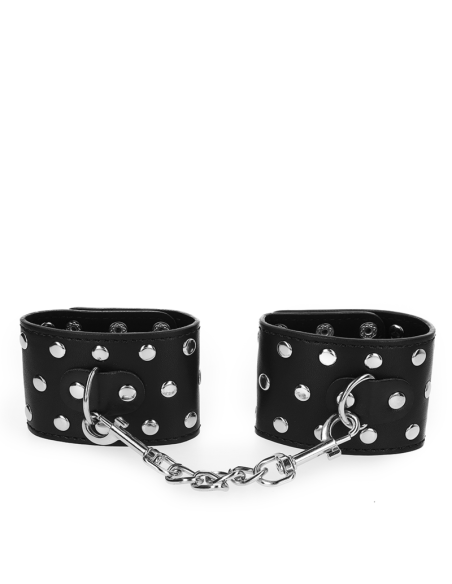 KINK MUAEQUERAS CON CIERRE A PRESIAN LLENO DE TACHUELAS AJUSTABLE NEGRO 19 24 CM X 55 CM