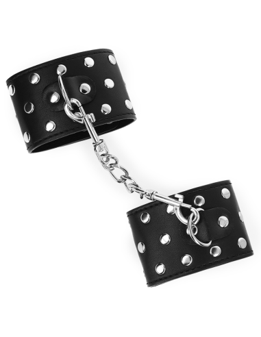 KINK MUAEQUERAS CON CIERRE A PRESIAN LLENO DE TACHUELAS AJUSTABLE NEGRO 19 24 CM X 55 CM