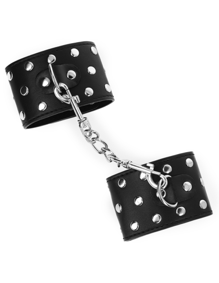 KINK MUAEQUERAS CON CIERRE A PRESIAN LLENO DE TACHUELAS AJUSTABLE NEGRO 19 24 CM X 55 CM