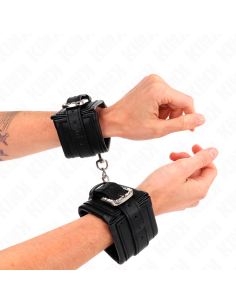 KINK MUAEQUERAS NEGRO CON HEBILLA DE DIAMANTES DE IMITACIAN AJUSTABLE 25 32 CM X 55 CM