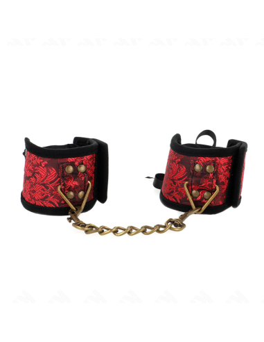 KINK MUAEQUERAS DISEAO ESCANDALO ROJO NEGRO DETALLE LAZO 245 CM X 65 CM