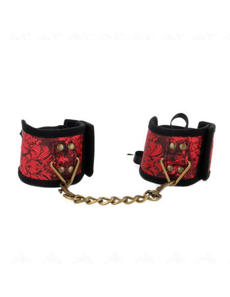 KINK MUAEQUERAS DISEAO ESCANDALO ROJO NEGRO DETALLE LAZO 245 CM X 65 CM