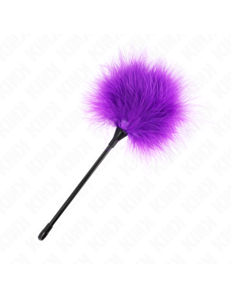 KINK PLUMAS PARA COSQUILLAS MORADO USADO PARA EL KIT BONDAGE 27 CM