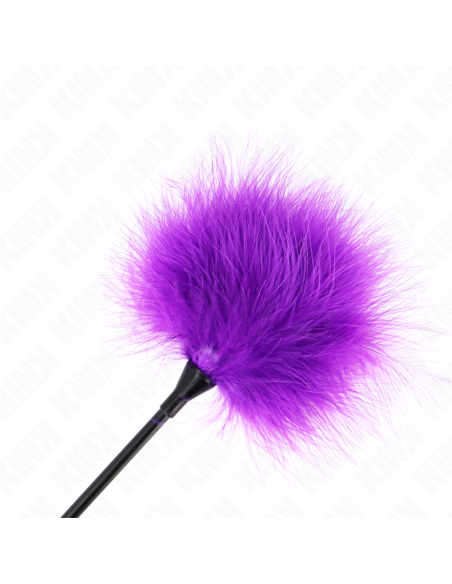 KINK PLUMAS PARA COSQUILLAS MORADO USADO PARA EL KIT BONDAGE 27 CM