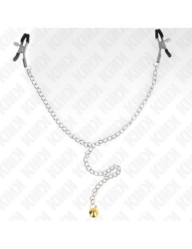 KINK PINZAS PARA PEZONES CON CAMPANA DORADO Y CADENA 30 CM