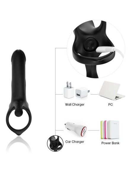 ARMONY DILDO CON ANILLO VIBRADOR CONTROL