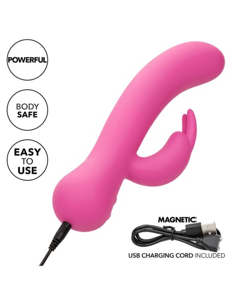CALEXOTICS FIRST TIME VIBRADOR RABBIT RECARGABLE ROSA