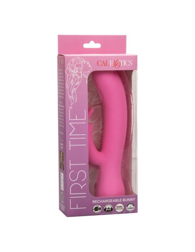 CALEXOTICS FIRST TIME VIBRADOR RABBIT RECARGABLE ROSA
