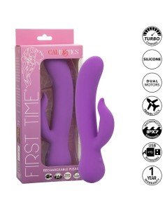 CALEXOTICS FIRST TIME VIBRADOR COMPLACIENTE RECARGABLE MORADO 2