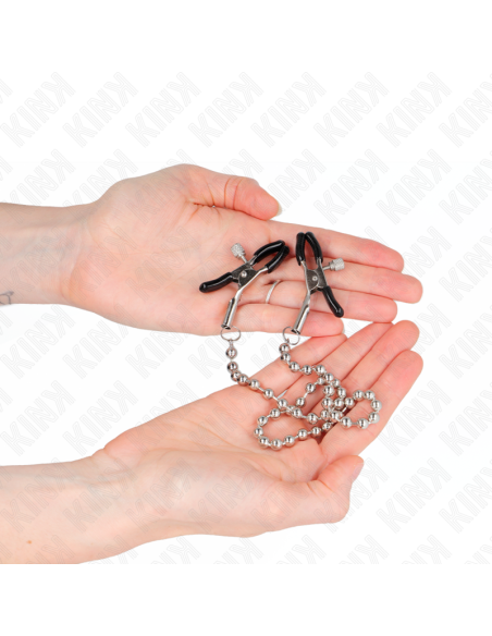 KINK PINZAS PARA PEZONES CON CADENA DE BOLAS 30 CM
