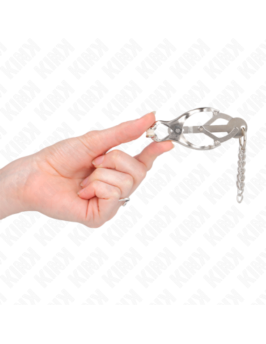 KINK PINZAS PARA PEZONES ESTILO JAPONAS CON CADENAS PLATEADO