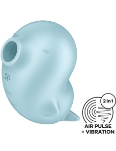 SATISFYER SASSY SEAL ESTIMULADOR VIBRADOR AZUL 2