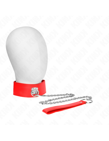 KINK COLLAR CON CORREA 65 CM ANCHO ROJO AJUSTABLE 335 41 CM X 5 CM