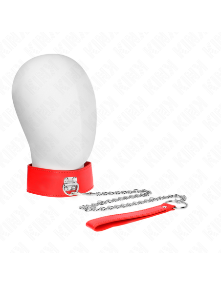 KINK COLLAR CON CORREA 65 CM ANCHO ROJO AJUSTABLE 335 41 CM X 5 CM